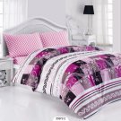 High Quality Double Queen / Full Duvet Cover Set MİMOZA FUŞYA (Worldwide Shipping)