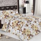 High Quality Double Queen / Full Duvet Cover Set ELENA KAHVE (Worldwide Shipping)