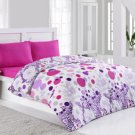 High Quality Double Queen / Full Duvet Cover Set CİRCLE FUŞYA (Worldwide Shipping)