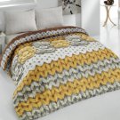 High Quality Double Queen / Full Duvet Cover Set WEAVE KAHVE (Worldwide Shipping)