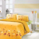 High Quality Double Queen / Full Duvet Cover Set ADORA TURUNCU (Worldwide Shipping)