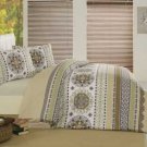 High Quality Double Queen / Full Duvet Cover Set DANTE KAHVE(Worldwide Shipping)