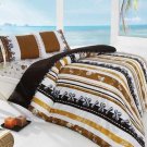 High Quality Double Queen / Full Duvet Cover Set MARİNE KAHVE(Worldwide Shipping)
