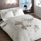 High Quality Double Queen / Full Duvet Cover Set Silver Gri(Worldwide Shipping)