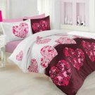 High Quality Double Queen / Full Satin Duvet Cover Set JULİEN PEMBE(Worldwide Shipping)