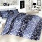 High Quality Double Queen / Full Satin Duvet Cover Set LİNETA GRİ(Worldwide Shipping)