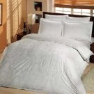 High Quality Double Queen / Full Satin Duvet Cover Set SCARLETT BEYAZ(Worldwide Shipping)