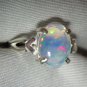 Fabulous 1.18 Carat Solid Opal Ring Appraised at $400.00 Genuine Natural Opal