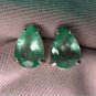 Excellent Quality 3.08ct Certified Emerald Earrings Appraised at $2,100.00