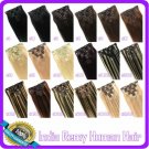 15"  INDIAN CLIP in Hair Extensions REMY 7pcs-70g/set