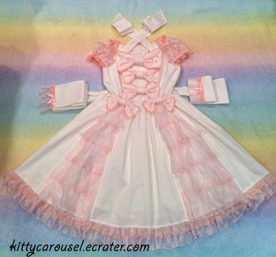 Angelic pretty proper girl op white x pink