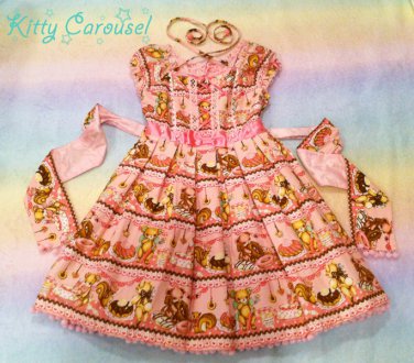 Angelic pretty little bear's cafe op pink