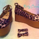 Dream V leopard flatforms