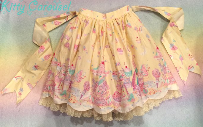 Angelic pretty Milky Planet skirt yellow