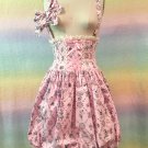 AATP circus print bubble skirt pink