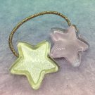Chocomint twin star ponytail holder lavender x yellow