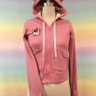 Metamorphose Card Playing Kitty Hoodie dusty pink