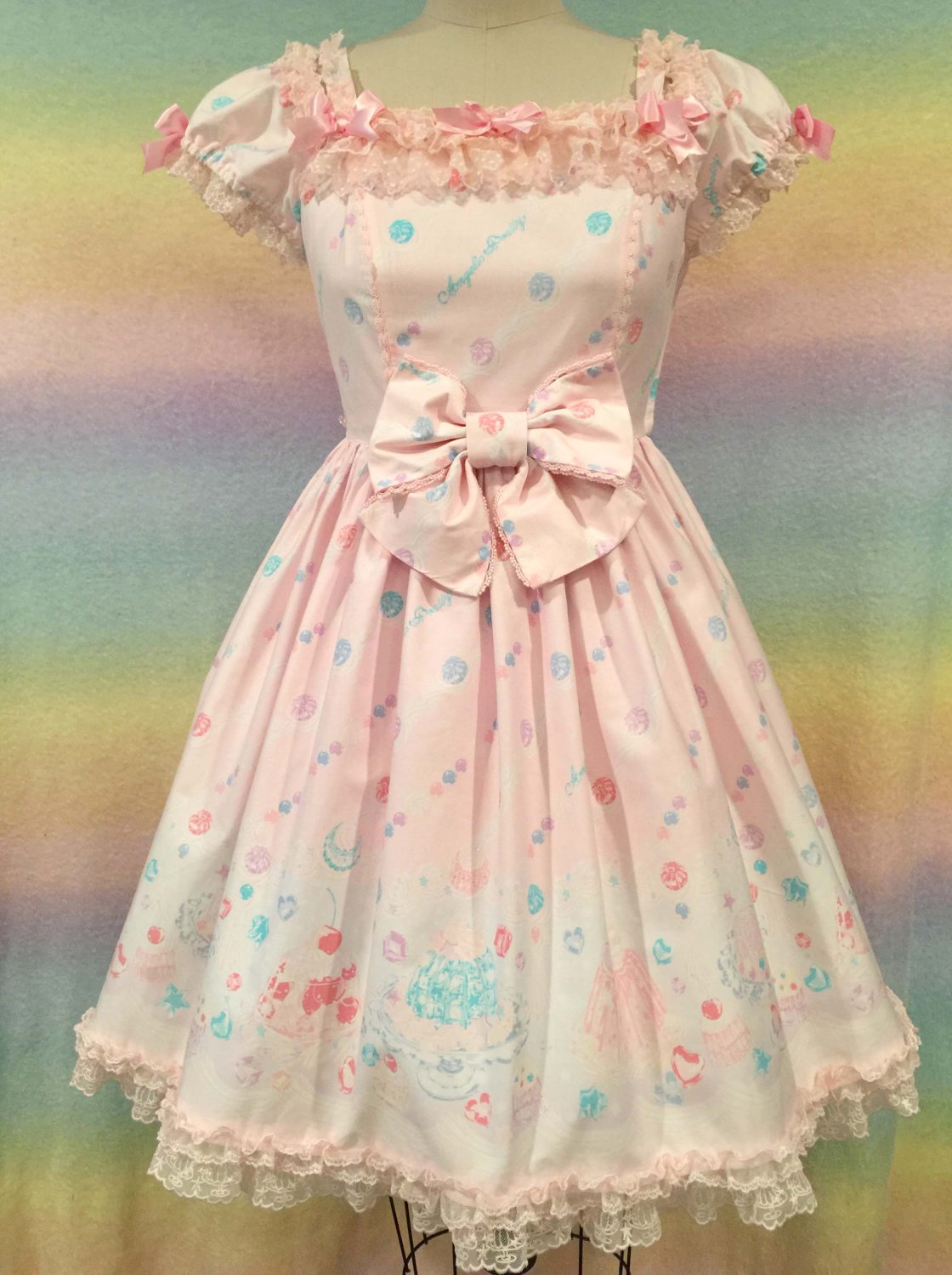 SALE Angelic pretty jewelry jelly op pink