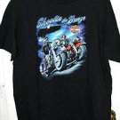1999 HARLEY DAVIDSON SHOOTIN BREEZE VALPARAISO INDIANA T-SHIRT-MOTORCYCLES - XL
