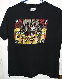 PRE OWNED 2003 KISS FIREHOUSE PINBALL CONCERT/TOUR? T-SHIRT-MUSIC/ROCK/METAL-MED