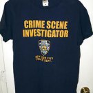 2006 AUTHENTIC? NEW YORK POLICE DEPT CRIME SCENE INVESTIGATOR T-SHIRT - MEDIUM