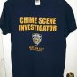 2006 AUTHENTIC? NEW YORK POLICE DEPT CRIME SCENE INVESTIGATOR T-SHIRT - MEDIUM
