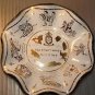 NETHERLANDS ANTILLES ISLANDS DECORATIVE GOLD TRIM CANDY DISH/ASHTRAY-COLLECTIBLE