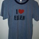 PRE OWNED I LOVE ELLEN LGBT WOMENS/LADIES T-SHIRT-TV SHOWS/MOVIES/FILMS-MEDIUM