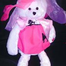 22" GREASE OLIVIA PINK LADY SINGING BEAR W/ POODLE SKIRT-TOYS/MOVIES/FILMS