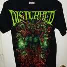 PRE OWNED DISTURBED DEMON SKULLS T-SHIRT-MUSIC/METAL/HARD ROCK -SMALL