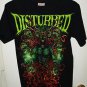 PRE OWNED DISTURBED DEMON SKULLS T-SHIRT-MUSIC/METAL/HARD ROCK -SMALL