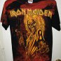 PRE OWNED IRON MAIDEN KILLERS ALL OVER PRINT T-SHIRT-MUSIC/METAL/HARD ROCK -SM