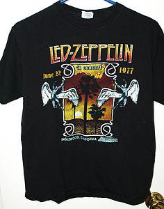 PRE OWNED LED ZEPPELIN RETRO IN CONCERT INGLEWOOD CALIFORNIA T-SHIRT-MUSIC/ROCK