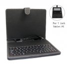 Built-in Keyboard Leather Case for 7 Inch Tablet PC
