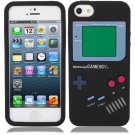 Game Boy Style Protective Silicone Cover Case for iPhone 5 Black