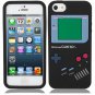Game Boy Style Protective Silicone Cover Case for iPhone 5 Black