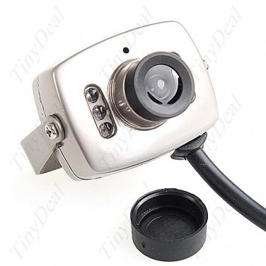 6-IR LED Waterproof CCD Color Video Security Camera Monitor w/ Night Vision & Audio