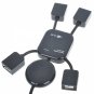 Unique Human Shaped High Speed 4-Port USB 2.0 Hub Black