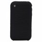 Stripe Pattern Protective Silicone Case for iPhone 3G/3GS Black