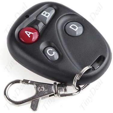4 Buttons RF Radio Frequency Wireless Remote Control Controller with Keychain