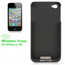 Black Qi Wireless Charging Reciver for iPhone 4S