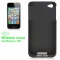 Black Qi Wireless Charging Reciver for iPhone 4S