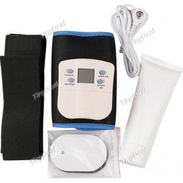 Wireless Electronic Gymnastic Belt Muscle Exercise Body Building Fitness Improving Kit Device