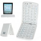 Portable Folding Wireless White Bluetooth Keyboard for iPhone 4 / 4S, iPad 2 / 3