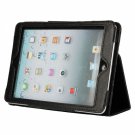 Super Lightweight PU Leather Foldable Case for iPad Mini Black