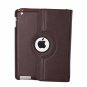 360 Degree Rotating Stand Litchi Leather Case for iPad 2/3/4 Brown