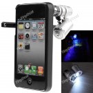 Mini 60X Zoom Adjustable Magnify Microscope Micro Lens for iPhone 4 with LED Light