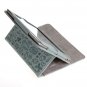 Cute Gray PU Leather Case Stand + Screen Protector + Touch Pen Designed for iPad