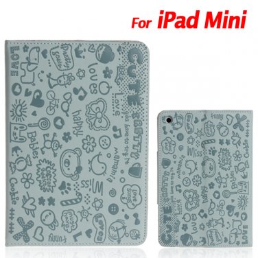 Light Weight Lovely Case Cover for iPad Mini with Two Standing Positions