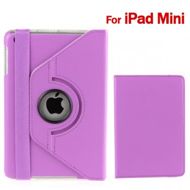 Two Standable Positions Light Purple Leeche Pattern Apple iPad Mini Cover Case